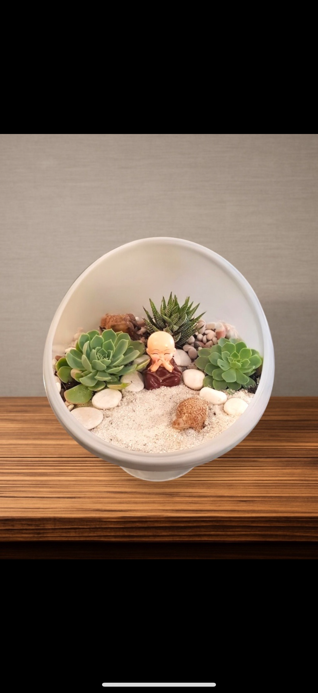 Handcrafted Buddha Terrarium